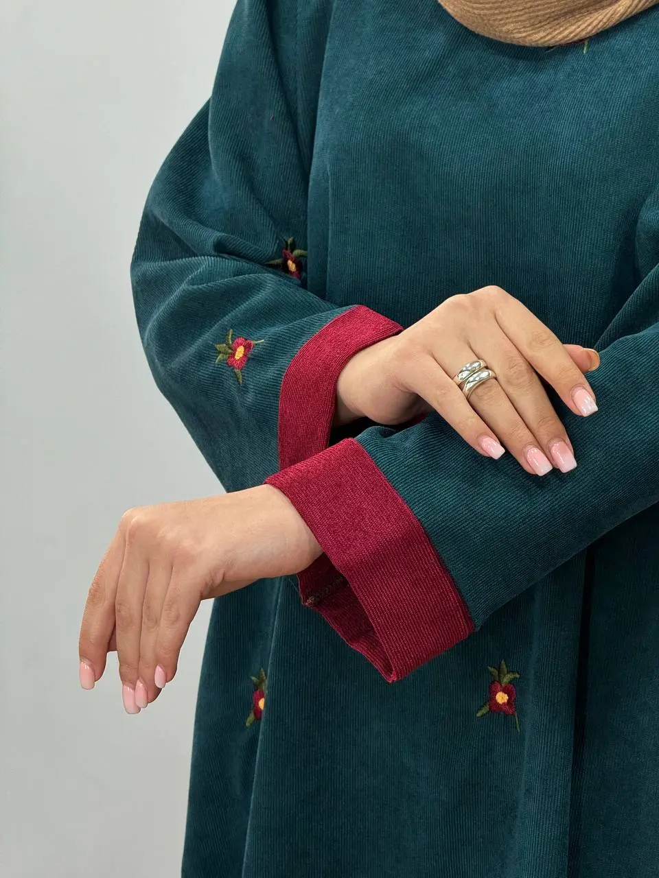 پیراهن مانتویی گلدوزی بهین 1